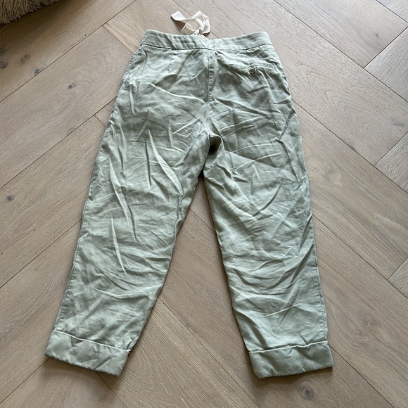 Aritzia light green linen pants size 0 cropped - Picture 4 of 5